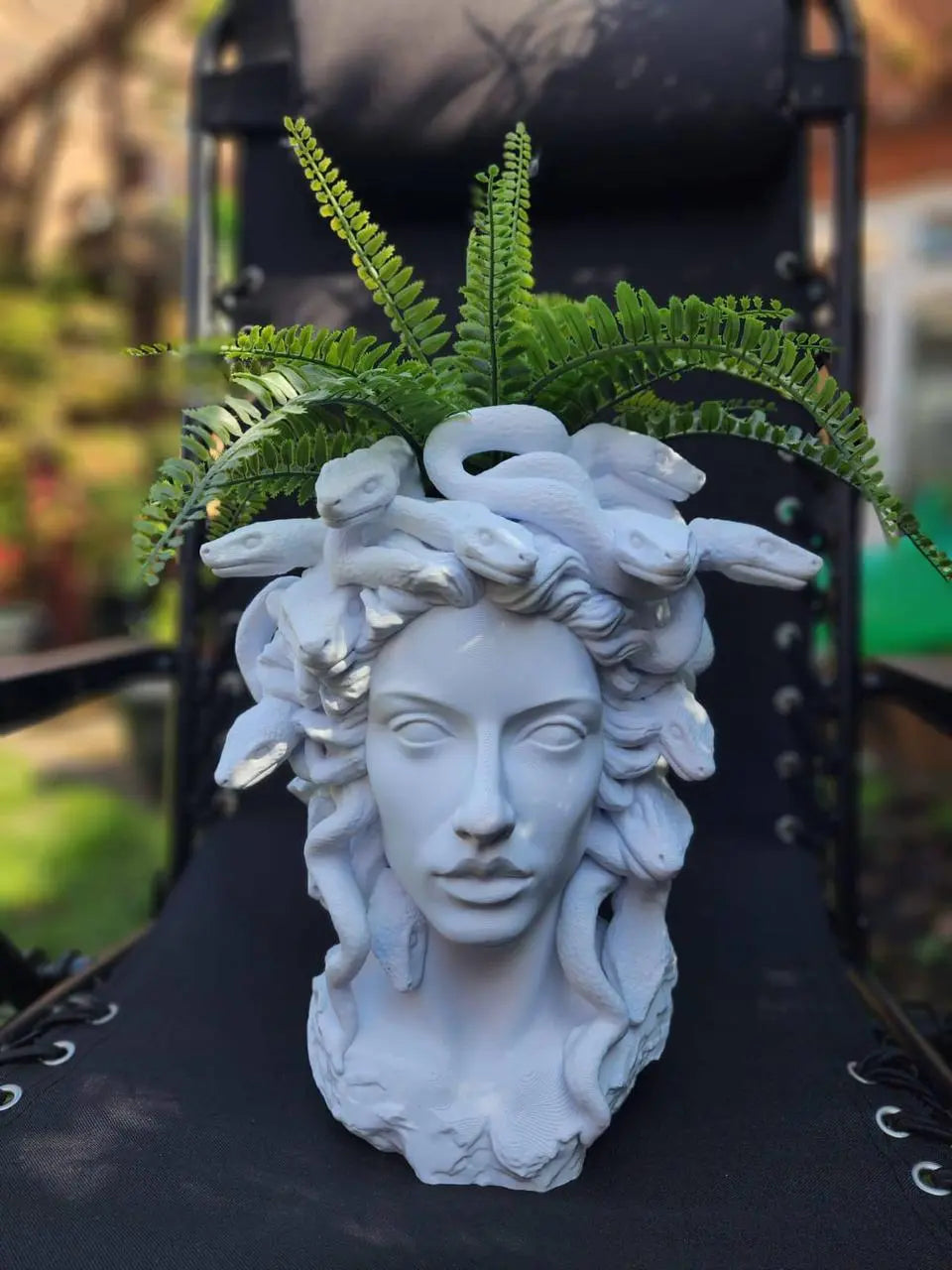 Medusa Art Face Planter Vase – Modern Decorative Sculpture Pot hikariliving