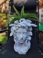 Medusa Art Face Planter Vase – Modern Decorative Sculpture Pot hikariliving