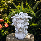 Medusa Art Face Planter Vase – Modern Decorative Sculpture Pot hikariliving