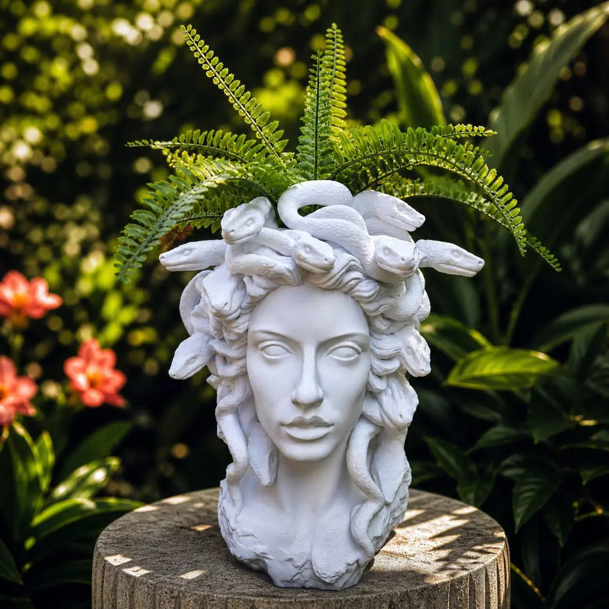 Medusa Art Face Planter Vase – Modern Decorative Sculpture Pot hikariliving